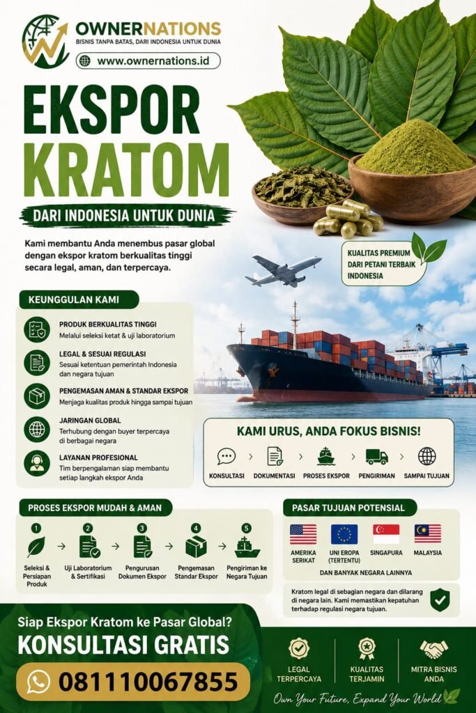 ekspor kratom