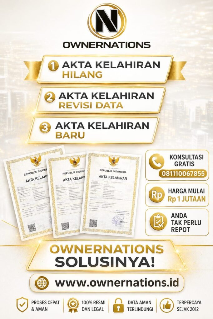 urus akta kelahiran Ownernations